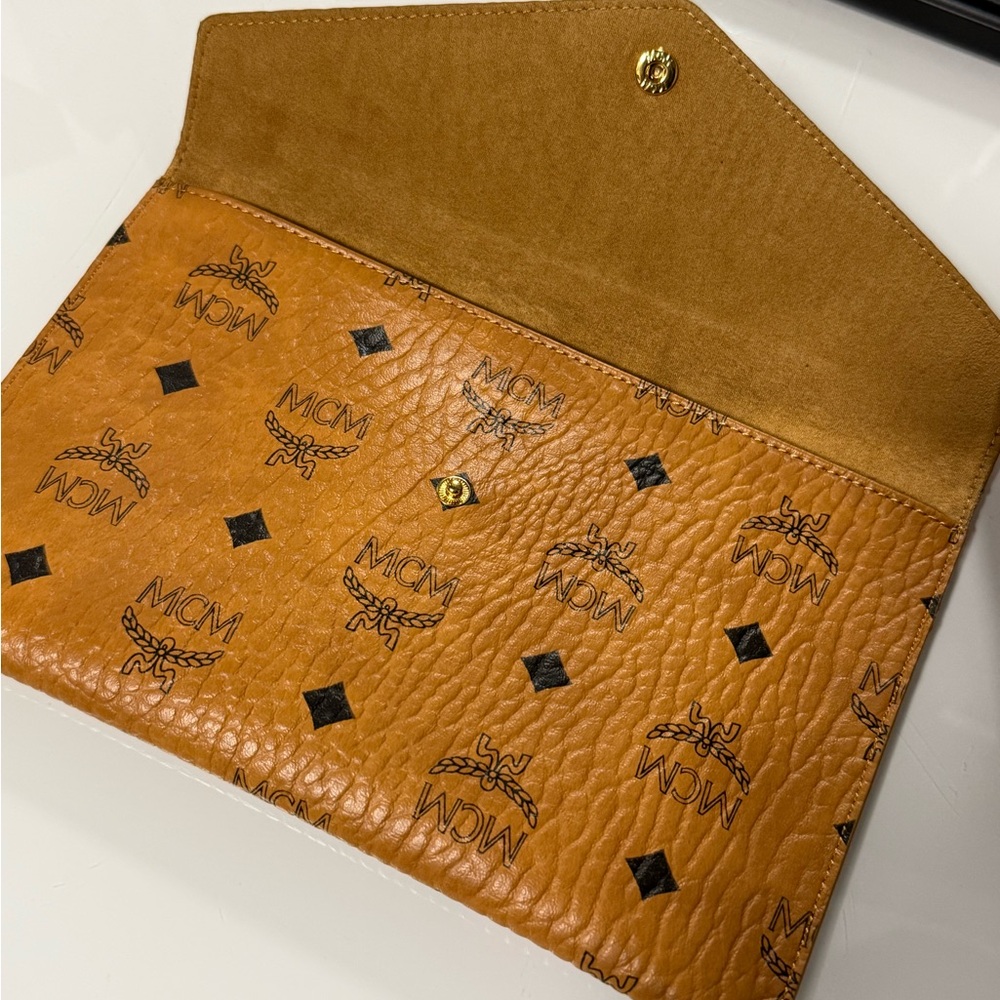 MCM Cognac Visetos Pouch or Clutch - Picture 17 of 17